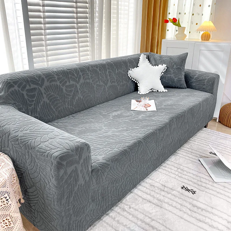 Sofa Cover Four Seasons General All-wrapped Sofa Cover Solid Color Non-slip Sofa Terry Cloth Two-seat Three-seat Sofa Cover