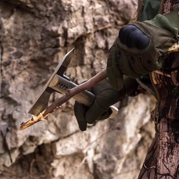 

Multi-functional Outdoor Axe Clearing Paths Convenient Camping Self-defense Fire-making Survival Equipment