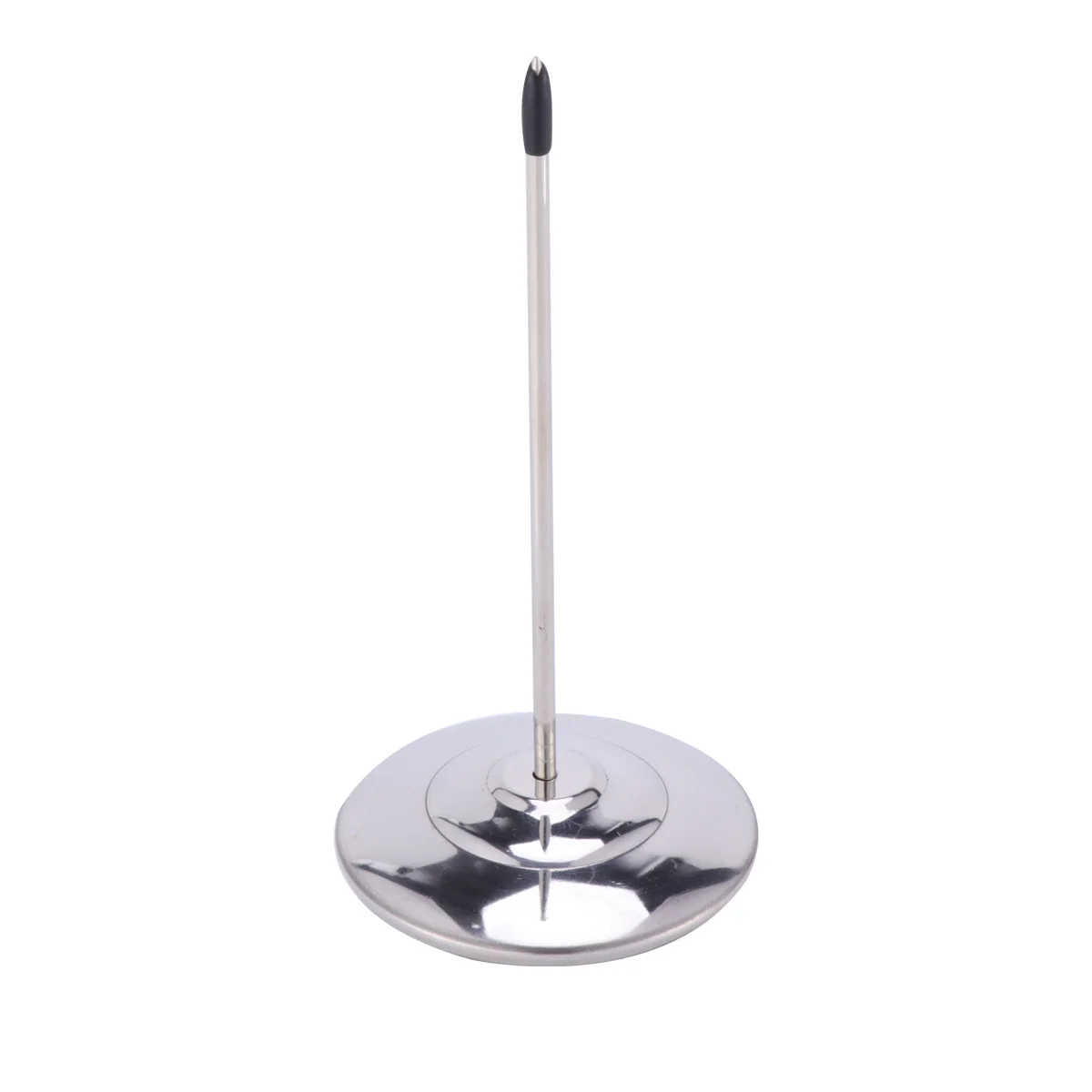 Restaurant Receipt Holder Stainless Steel Check Spindle Base Office Invoice Bill Fork Desktop Paper Memo Holder