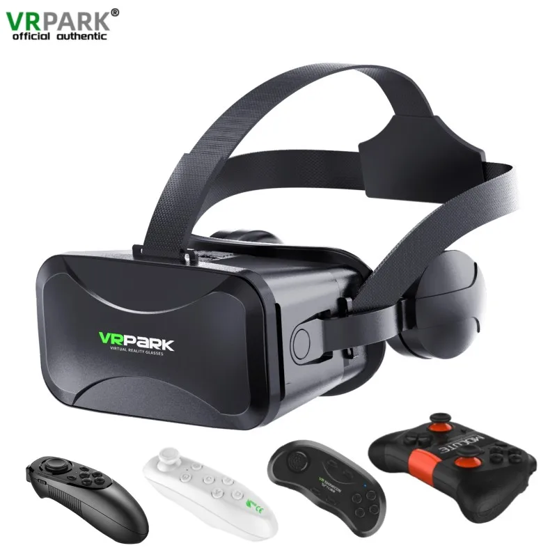 Original J30 4K Virtual Reality 3D Glasses Box Stereo VR Google Cardboard Headset Helmet for IOS Android Phone Max 6.7\