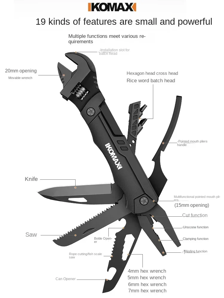 

Multi functional adjustable wrench tool, universal genuine adjustable wrench, hardware faucet special small adjustable wrench