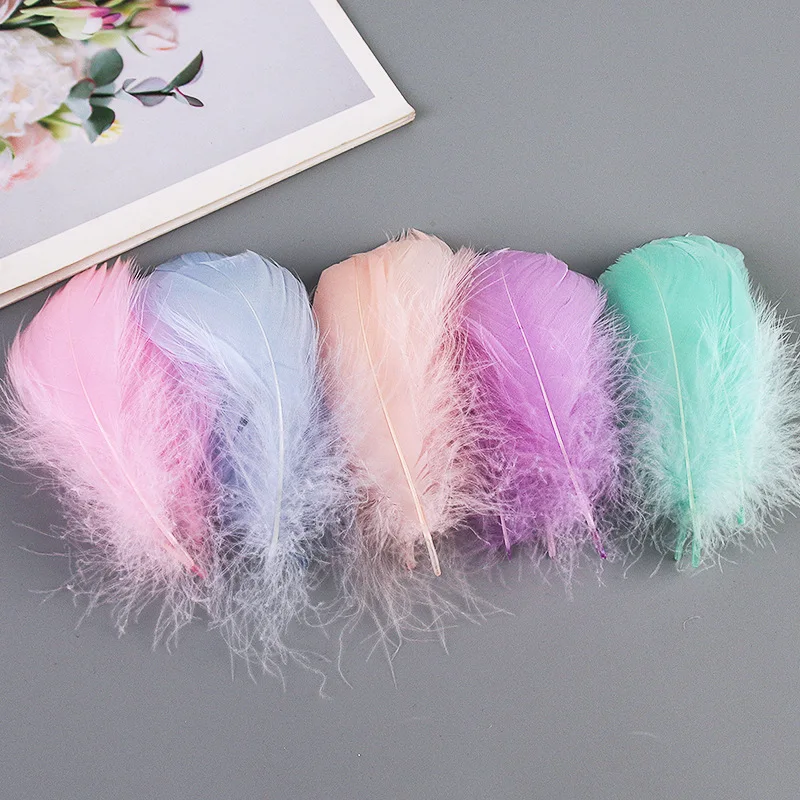 Wholesale 4-7cm 7-12cm Floating Goose Feather Soft Fluffy Plume DIY Feathers Festival Party DIY Craft Wedding Decoration 1000pcs