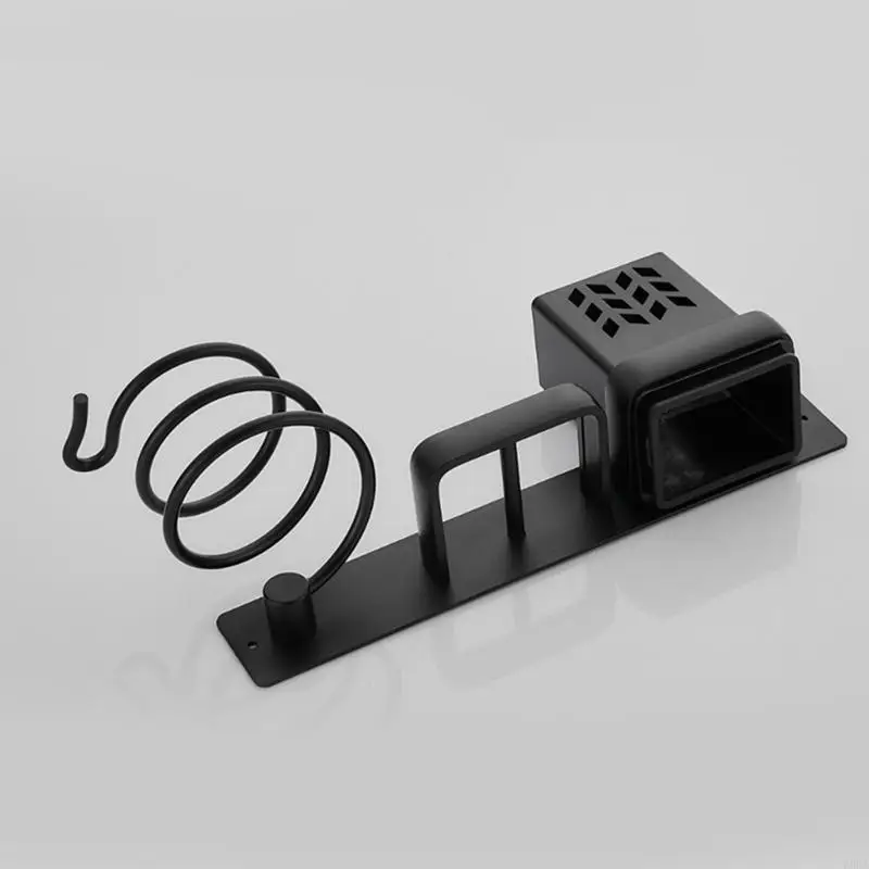 

K3KA Wall-mounted Hair Dryer Holder Multi-purpose Hair Dryer Bathroom Hairdressing Tool Shelf Rustproof Durable