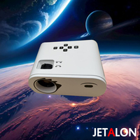 Home Theater Mini Projector, Black& White Portable Outdoor Projector M8 Native 1080P Video Projector with USB-C Power Bluetooth