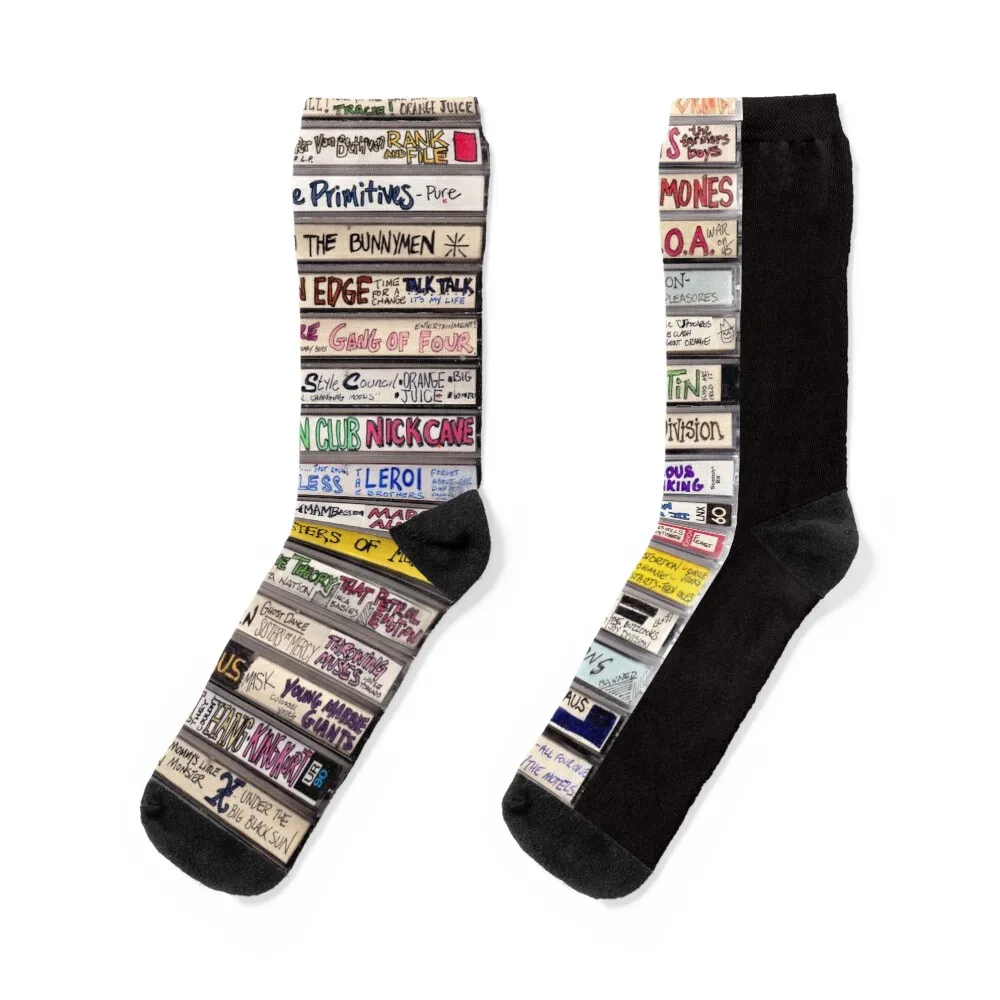 punk cassettes Socks hip hop winter gifts summer crazy Socks Female Men's