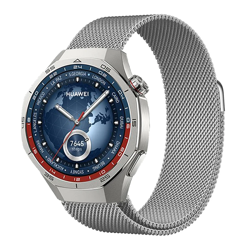 حزام معدني لساعة هواوي GT 5 Pro 46 مللي متر حلقة مغناطيسية لساعة هواوي gt 5 4 3 2 46 مللي متر سوار ساعة Honor GS Pro معصمه