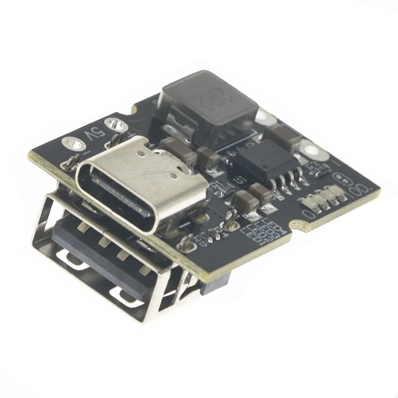 B64C Type-C USB 5V 2A Boost Converter Step-Up Power Module Lithium Battery Charging Protection Board DIY Charger Durable With We