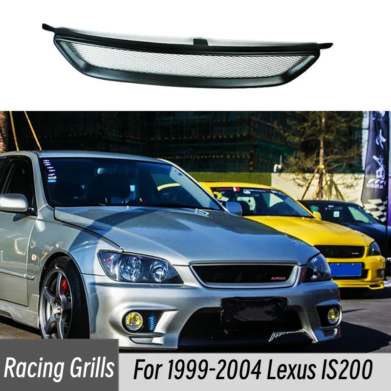 For 1999-2004 Lexus IS200 Racing Grills ABS Plastic Black Carbon Air Intake Styling Exterior Tuning Accessories Part