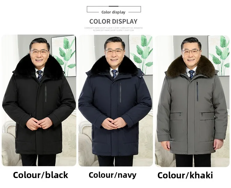 Windbreaker Men's Down Coats And Parkas Winter Jacket Man White Goose Down Jacket Puffer Jackets Padding Detachable Inner HXY196