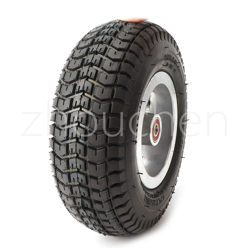 High quality 9 inch wheel 9x3.50-4 tires tyre Inner Tube and rim Combo for Gas Scooter Skateboard Pocket Bike Electric tricycle