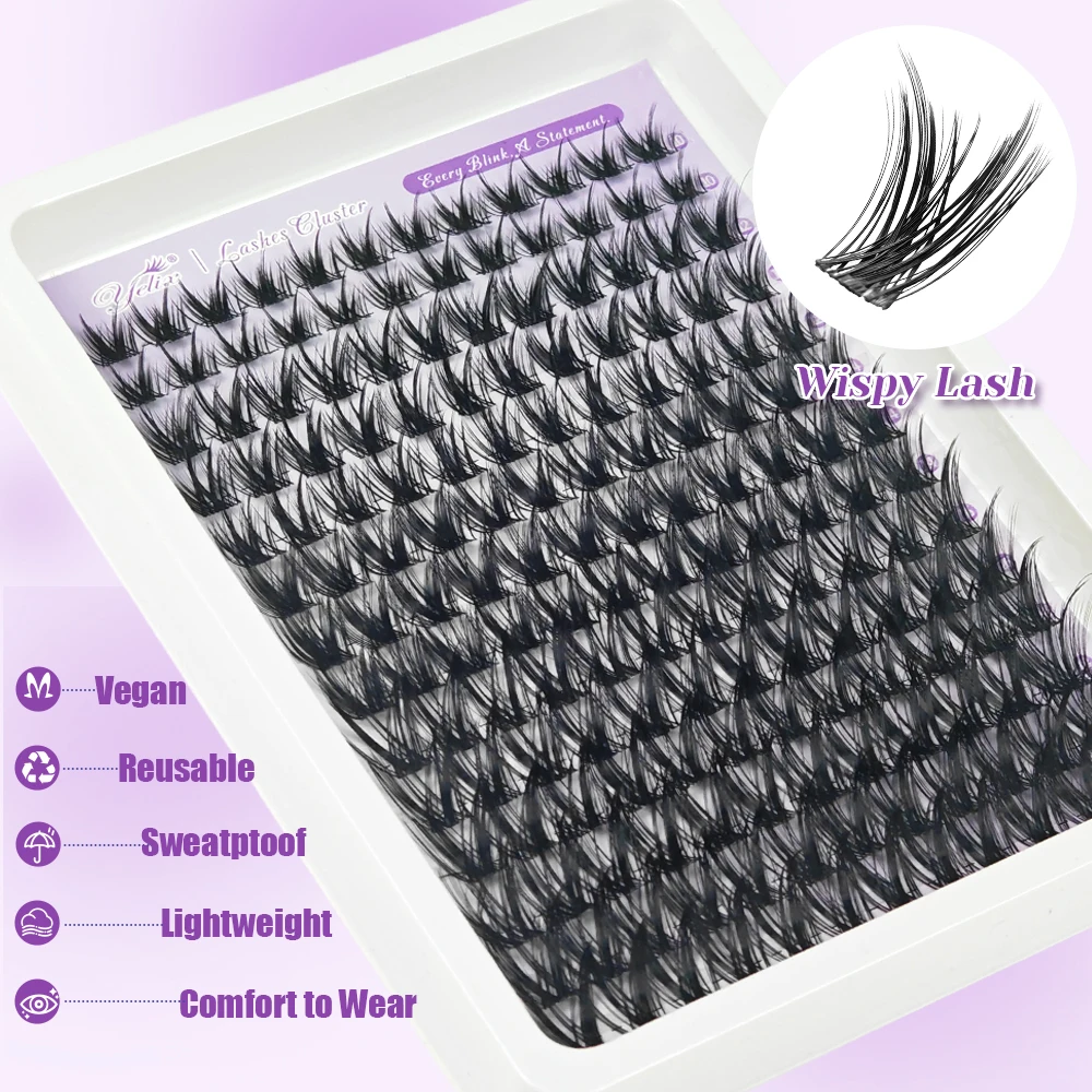 yelix DIY Wimpernbüschel Natürlich Flauschig Mehrfach-Spezifikation Große Kapazität Großhandel für Schönheitssalons, Großhändler, Make-up-Profis – Detail 11