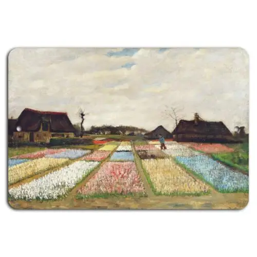 Blooming Fields: Colorful Spring Landscape-Aluminum-tin sign