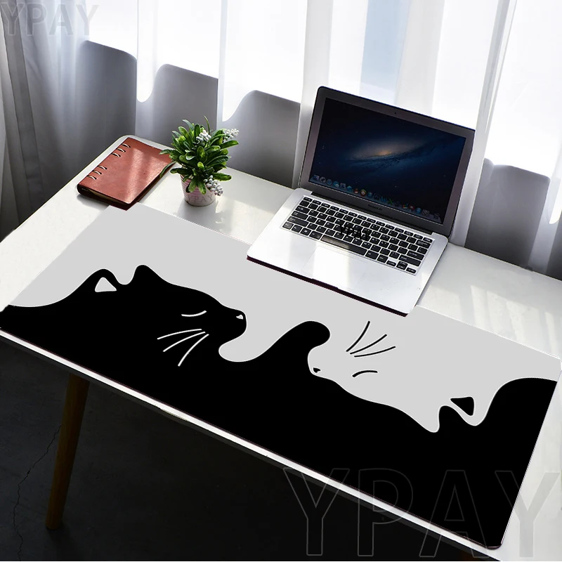 80x30cm Lock Edge Mousepads Large Gaming Mousepad Keyboard Mats XXL Mouse Mat Cat Desk Mats Black Mouse Pads For Gift