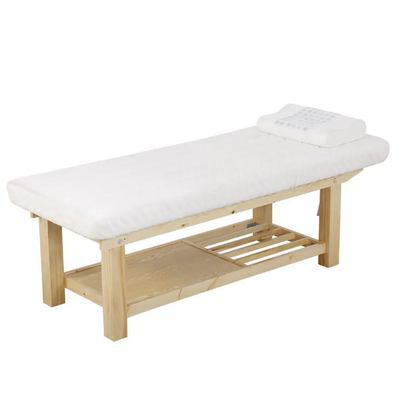 Solid wood beauty bed, dedicated to beauty salons, simple and high-end atmospheric therapy bed, massage with hole massage bed