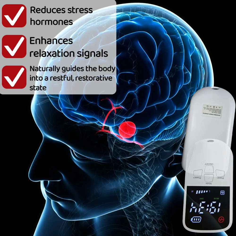 

Advanced Vagus Nerve Stimulation for Sleep, Rechargeable Ear Clip Device to Aid Deep Sleep, Reduce Nighttime Anxiety and Relax