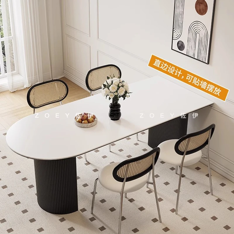 Juego de mesa de comedor de estilo nórdico Para el hogar, mueble de lujo con diseño italiano Para sala de estar, cocina, café