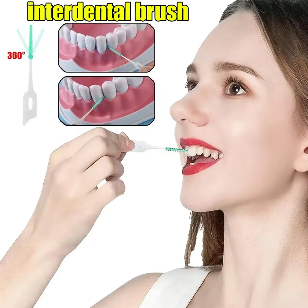 

Силиконовые зубочистки, портативные межзубные щетки, зубочистки с резьбой для чистки между зубами, инструменты для гигиены полости рта