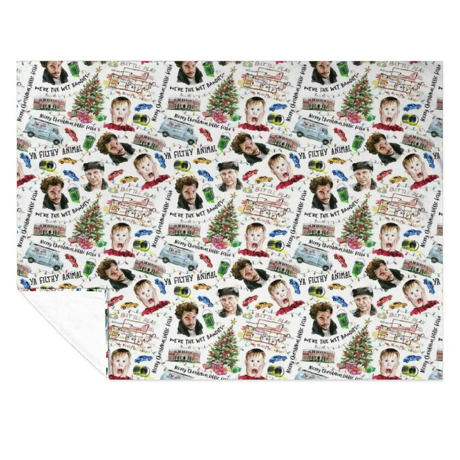 

Home Alone Kevin McCallister Christmas Holiday Pattern Throw Blanket Decorative Sofas Comforter christmas gifts Blankets