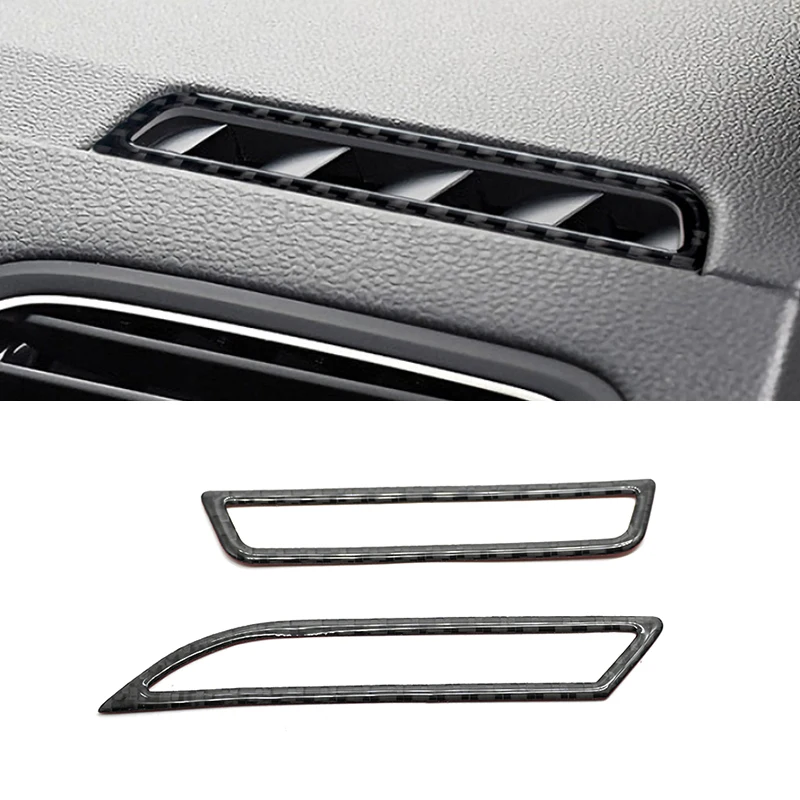 

For VW Golf 7 MK7 VII 2013 2014 2015 2016 2017 Carbon Fiber Car Side Air Condition Air Outlet Vent Cover Trim