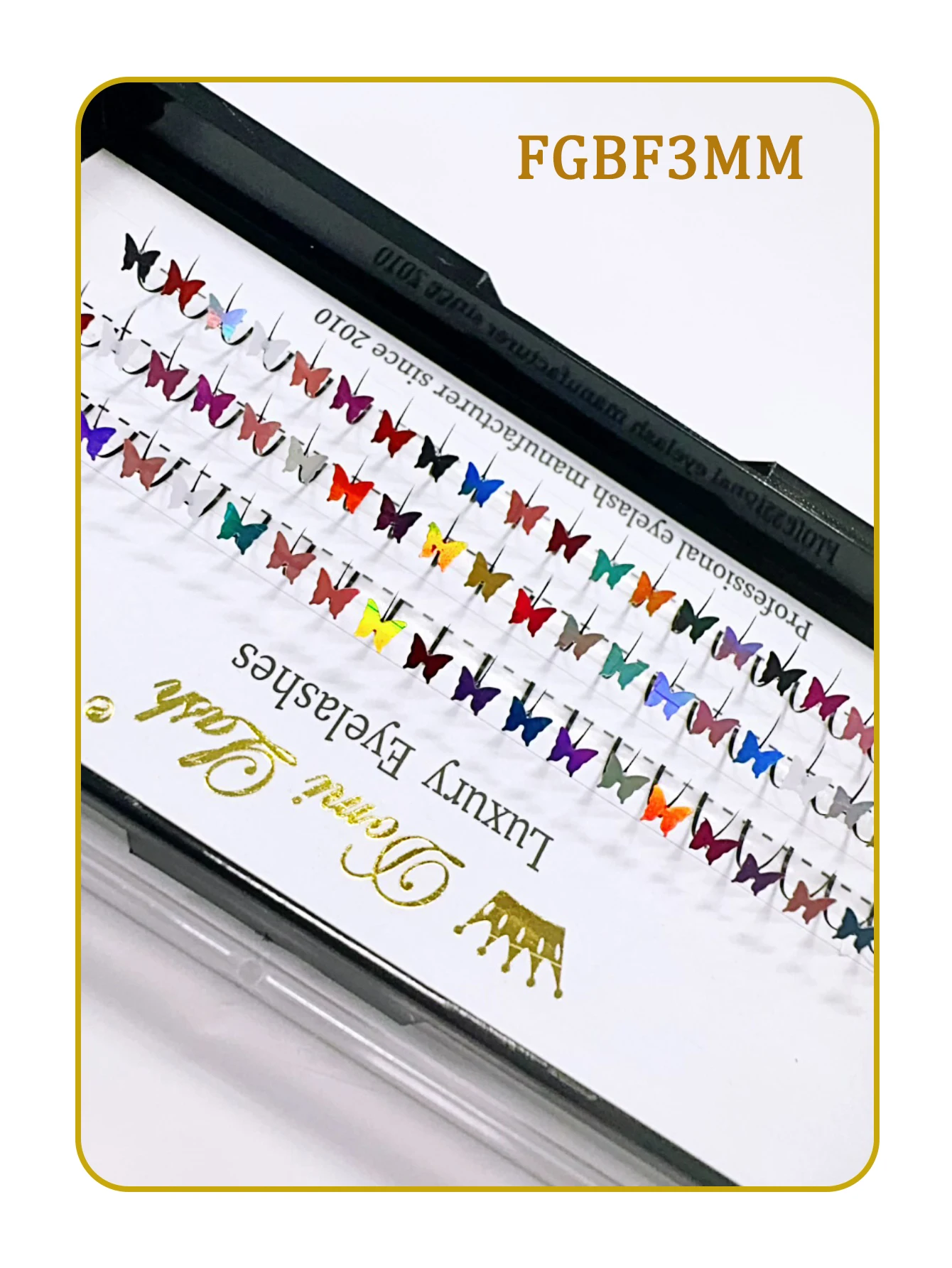 Domi 3D Glitter False Eyelashes Christmas Individual Lash Clusters Halloween Party Makeup Lash Mink Natural Fairy Spike Lashes