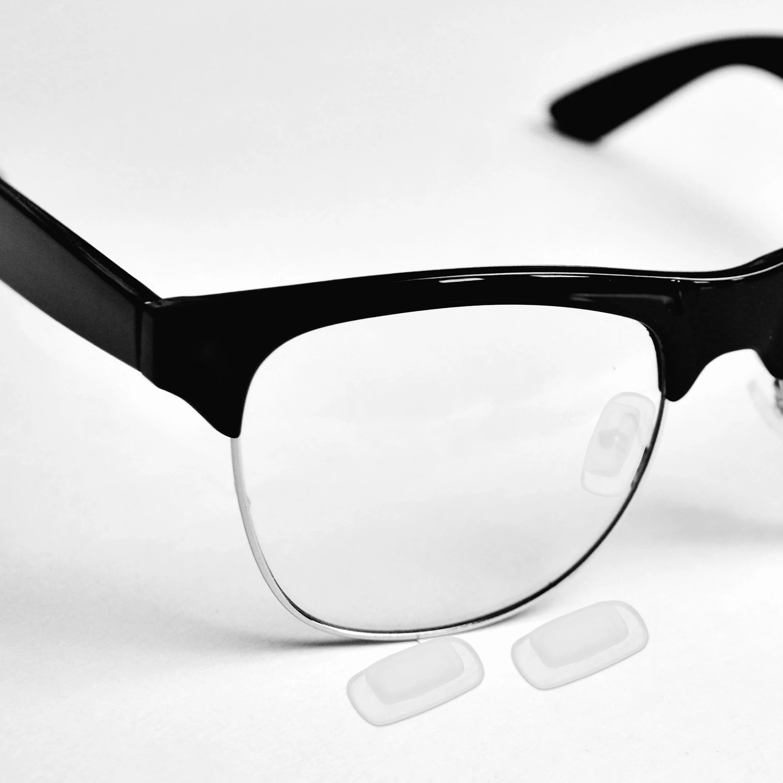 

Soft Silicone Anti-Slip Eyeglass Pads Replacement Push In Glasses Nose Pieces Sunglasses Frameless Durable Comfortable