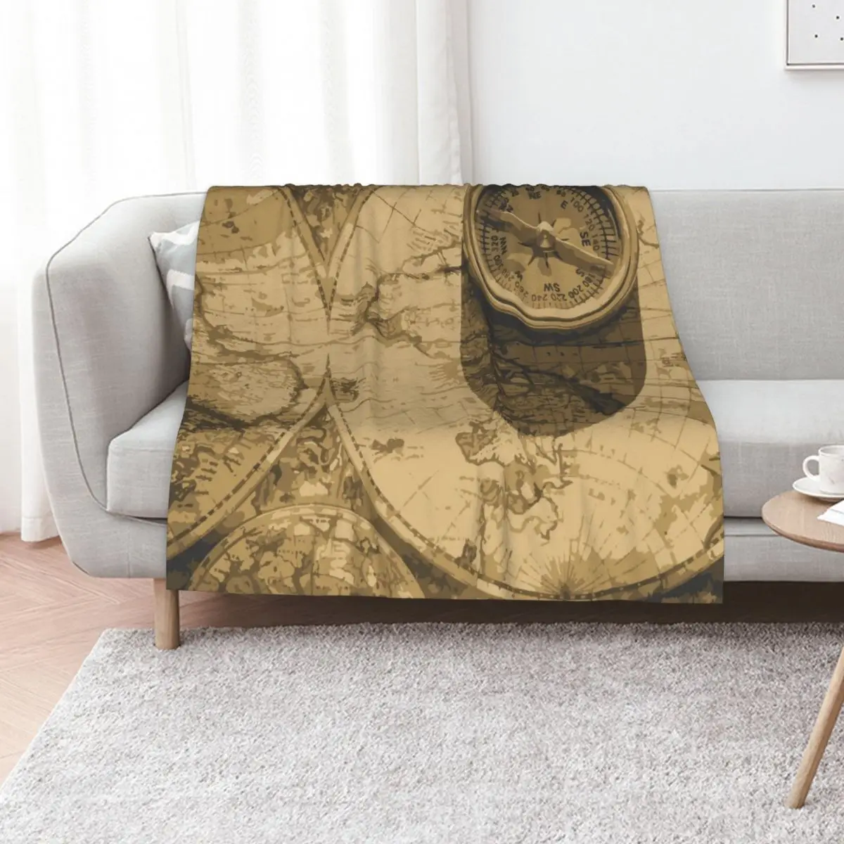 Vintage analog clock Throw Blanket Travel Decorative Sofa Quilt For Baby Flannel Fabric Hair Blankets