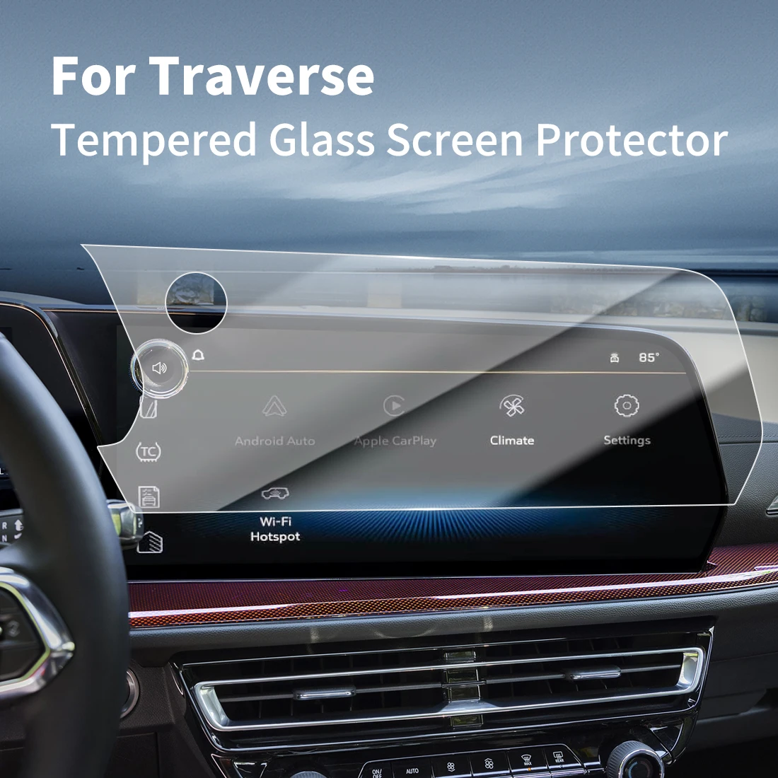 

Защитная пленка для экрана Carplay, защитная пленка из закаленного стекла, навигатор, автомобильные наклейки, аксессуары для 24 SAIC Maxus Traverse