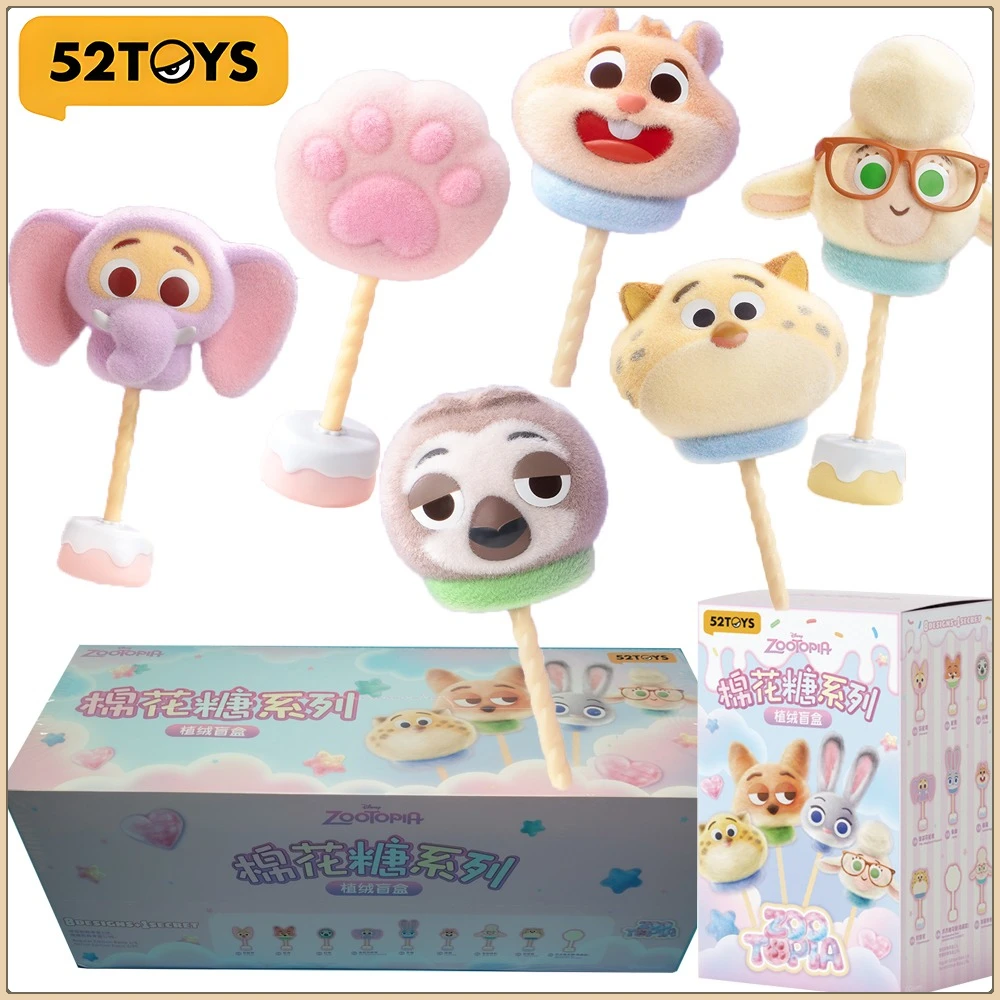 

New Genuine 52toys Zootopia Blind Box Marshmallow Series Cartoon Style High Value Cute Doll Decoration Model Kids Hobbies Gifts