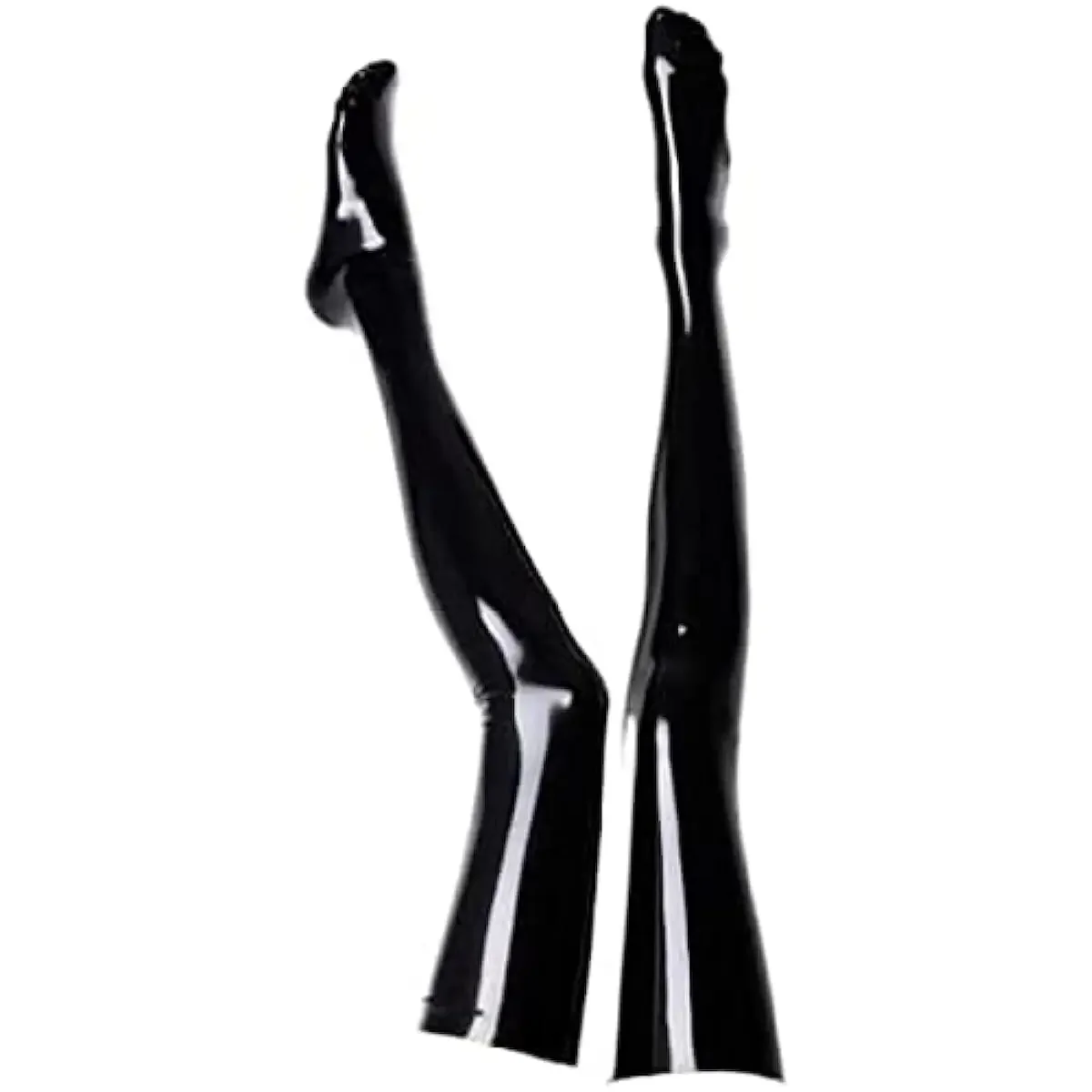 Handmade Latex Stockings Latex Rubber Unisex Long Tight Socks for Women Wear with Catsuit