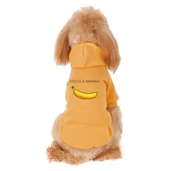 Dolce Banana Dog Clothes Pet Dog Security Clothing For Small Dogs Dog Hoodies Puppy Clothes For Chihuahua Pug Bulldog Sweatshirt