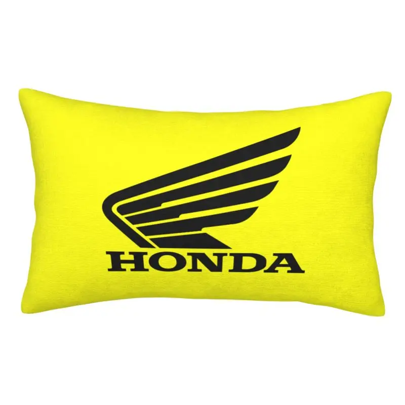 Custom Motorcycle-Hondaes Motor Racing Modern Throw Pillow Cover Cushions Cover for Bed Sofa Rectangle