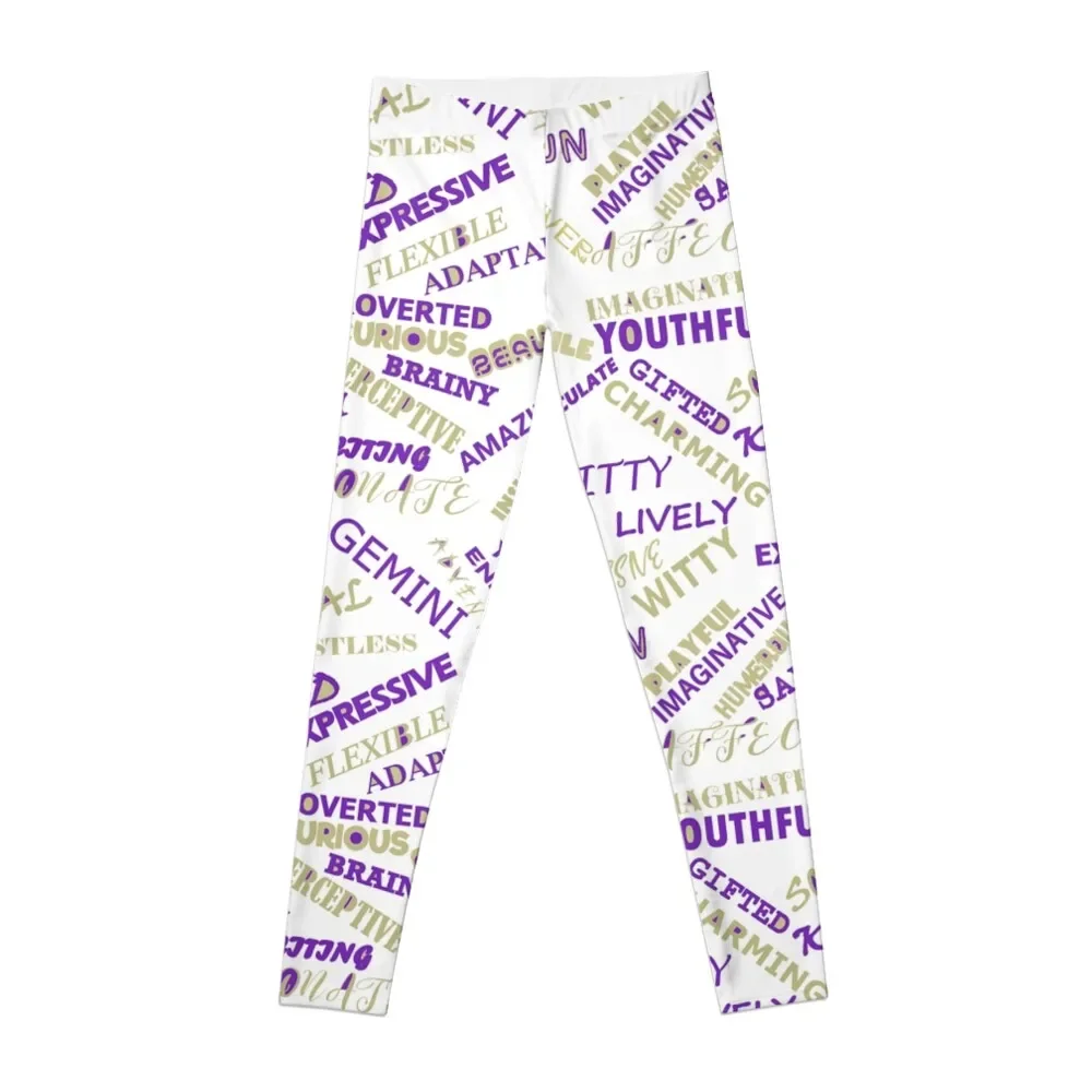 

GEMINI WOMAN TRAITS Leggings Women's gym legging gym Golf wear sports woman gym Womens Leggings