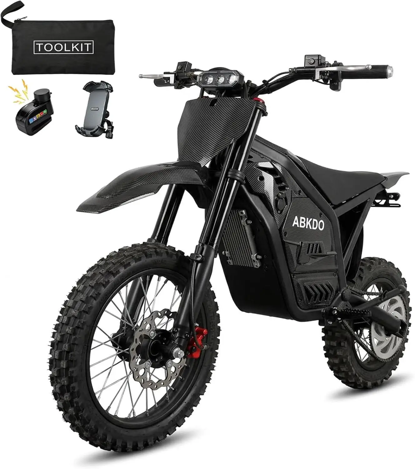 

4000W Peak Electric Dirt Bike 45MPH 48V 23Ah Removable Battery Off-Road Motocross for Adults Teens