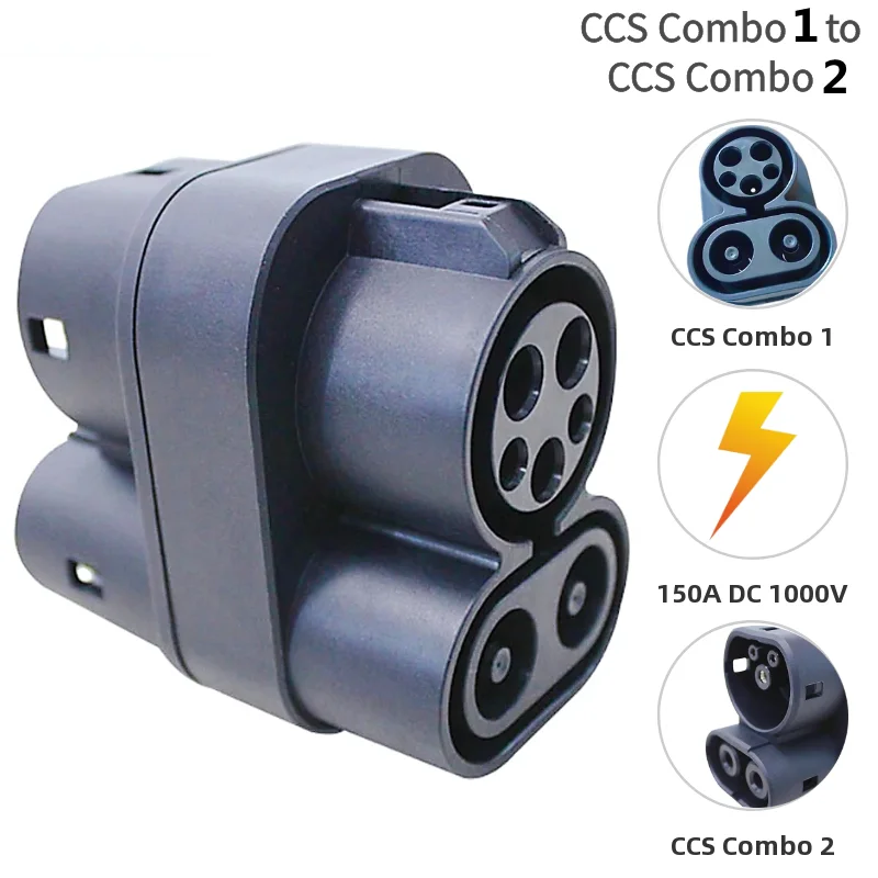 

EV Car 150A EV Adapter CCS Combo 1 to CCS Combo 2 Connector for Electric Car Accessories EVSE Charging Cable