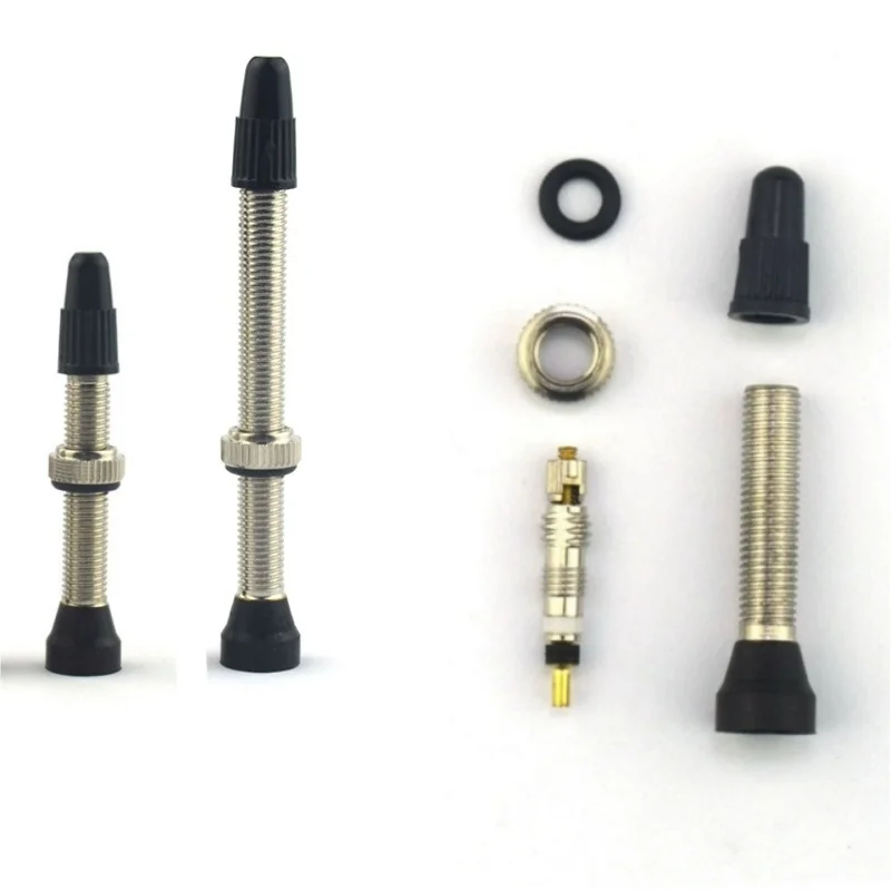 AliExpress NONE 40/60mm Bike Tubeless Presta Valves for MTB Road Bicycle Tubeless Ready Tire No Tube Camera Tyre Valve Copper