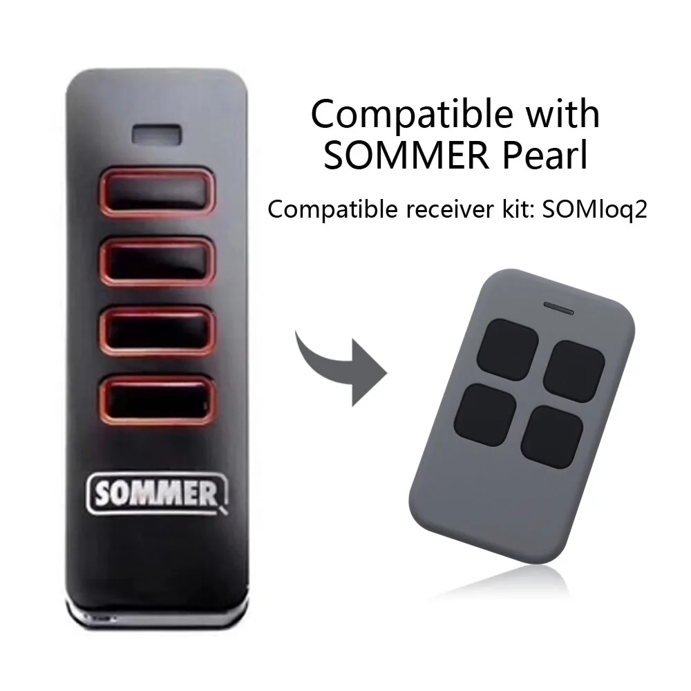 

New SOMMER Pearl SOMloq2 Rolling Code Remote Control 868.8MHz 868.95MHz Garage Door Sommer Remote