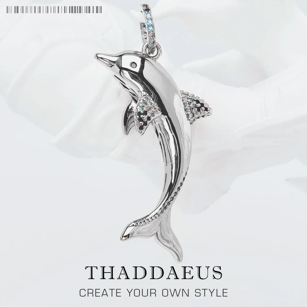 

Dolphin Dangle Charm Pendant New 925 Sterling Silver Romantic Gift For Women Jewelry