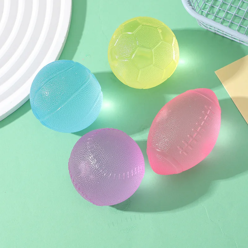 

Забавный мяч-антистресс Taba Squshy: Футбол, Баскетбол, Регби, Бейсбол. Однотонный, для снятия стресса, тренировки рук, подарок для детей.