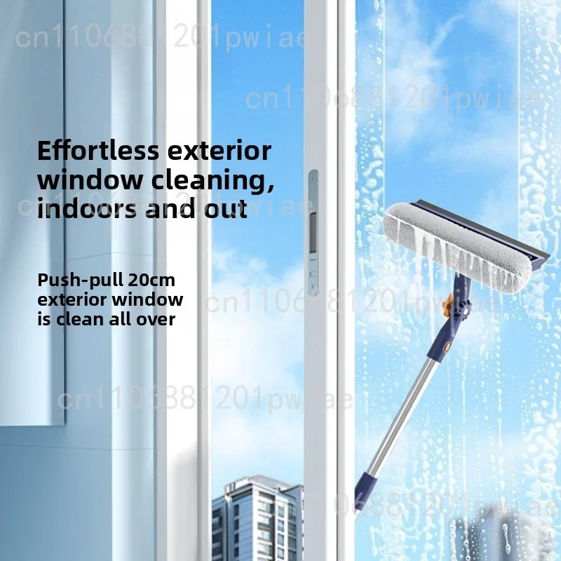 Household window cleaner, double-sided wipe outside the high-rise window, cleaning tool, cleaning glass scraper