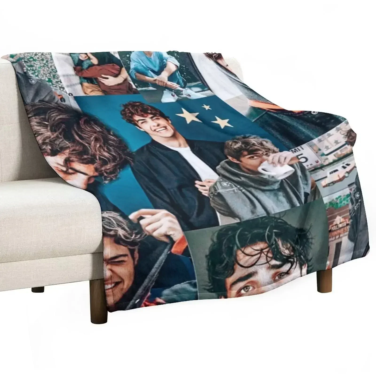 Noah Centineo, Peter Kavinsky collage phone case Throw Blanket Summer Beddings sofa bed Kid'S Soft Beds Large Plush Blankets