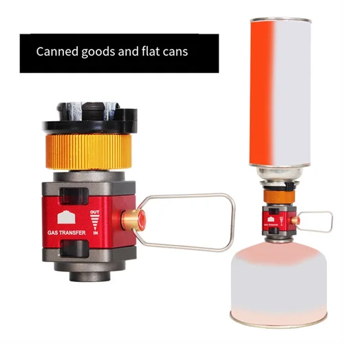 Imagen 2 del producto Convertidor de tanque de Gas Visual plano, tanque de Camping al aire libre, adaptador de recarga de Gas, válvula de recolección, convertidor tipo tarjeta