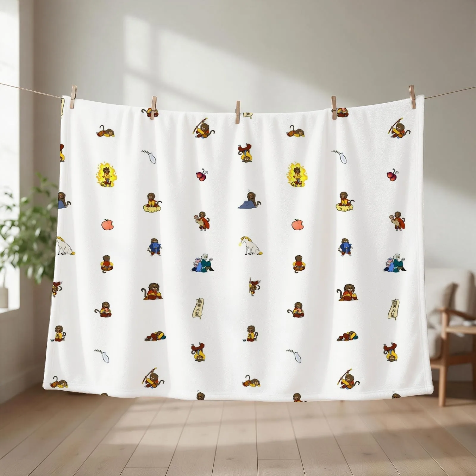 Barrel of Even More Monkeys Throw Blanket Camping Summer valentine gift ideas Plaid Blankets