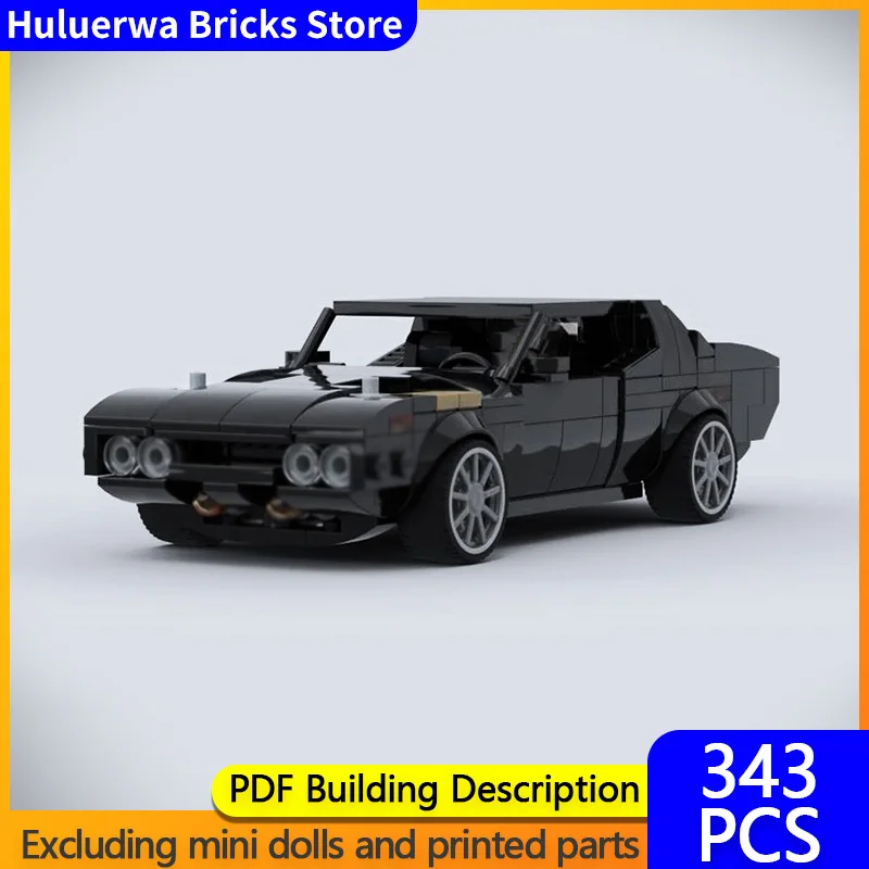 

Модель меховых фильмов MOC, строительные кирпичи GTX, мускулистый автомобиль, модульная технология, подарки, праздник, сборка, детские игрушки, костюм
