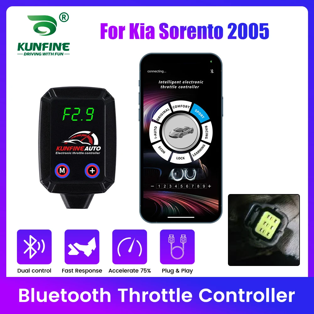 

Car Electronic Throttle Controller Racing Accelerator Potent Booster For Kia Sorento 2005 Bluetooth APP Tuning Parts Accessory