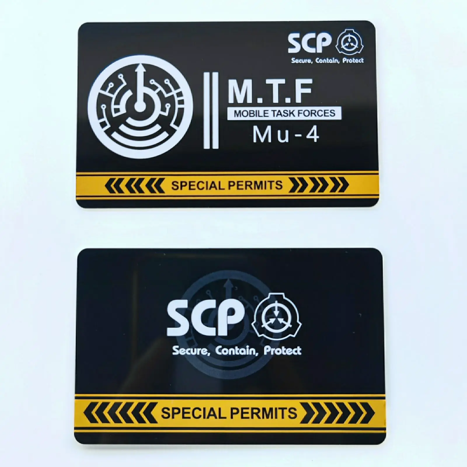 SCP foundation M.T.F mobile task forces PVC hardcard secret GUARD Cosplay card OR-78