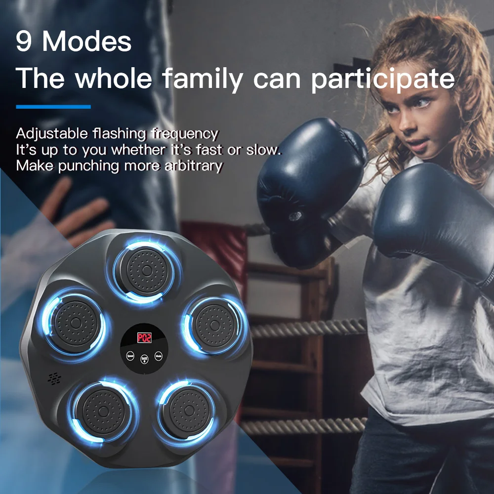 Sac de sable d\'entraînement de boxe pour enfants et adultes, entraînement de fitness, entraînement musical, mur cible, nouveau