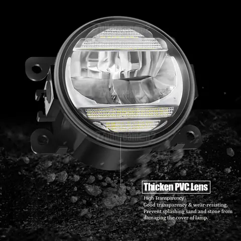 2 X 30W Car Driver + Passenger LED Fog Light DRL Daytime Running Lamp H11 12V For Mitsubishi Attrage Mirage G4 Sedan 2013-2022 8 best sales mirage g4 - №8