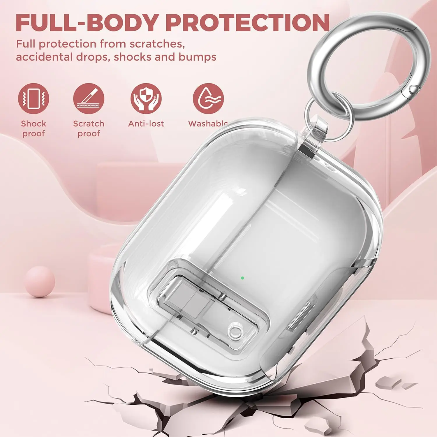 Phone Stand Design For Airpods Pro 3 Clear New Case Soft TPU Magnetic Automatic Lock Earphone Case Accessories For AirPods Pro 3 view 4