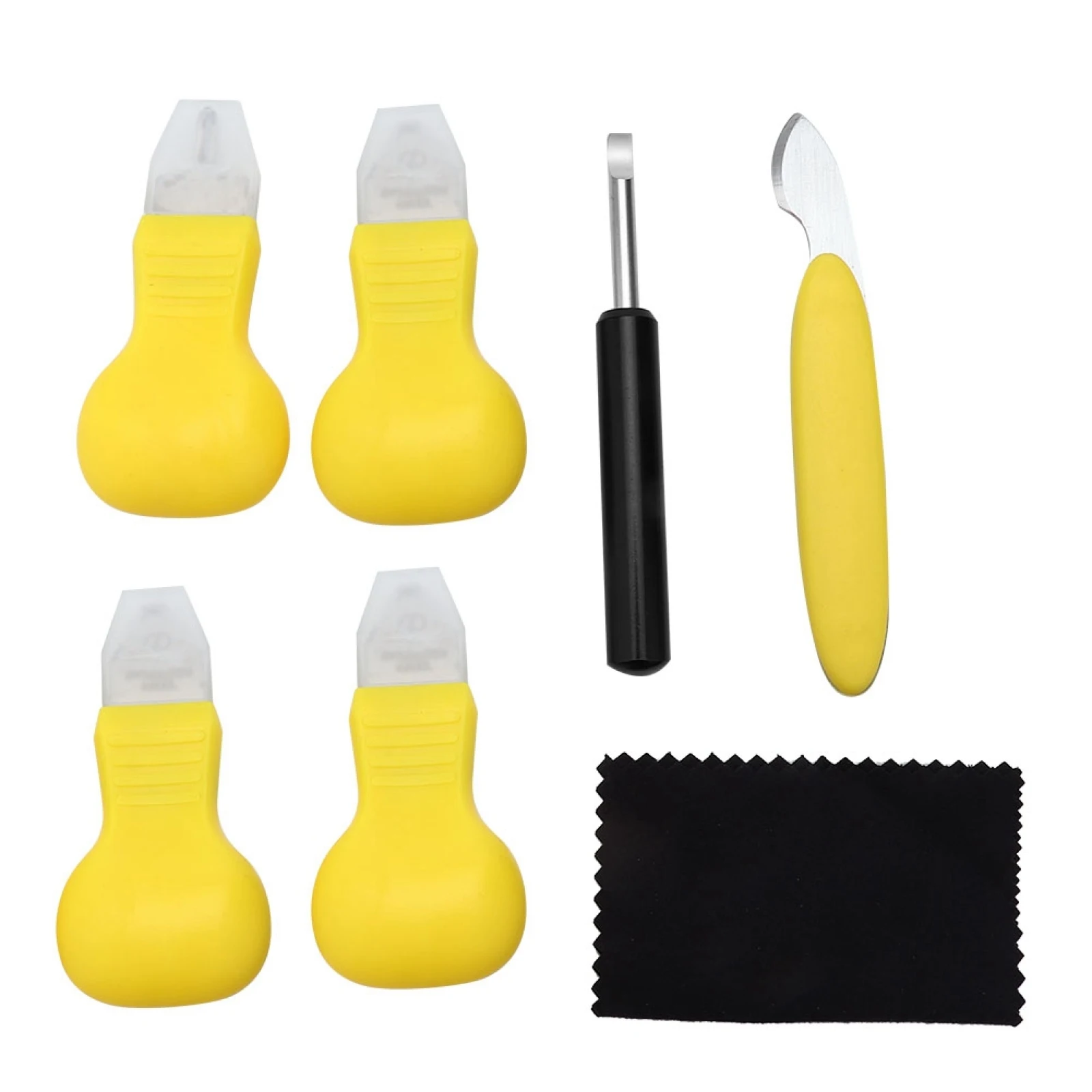 7PCS Watch Case Remover Tools Set Watch Pry Blade & Case Opener Knife & Watch Wipe Cloth Watch Back Cover Opener Removal Tools