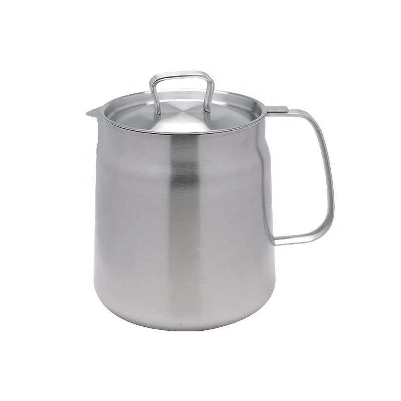 1.5L 2L Kitchenware Oil Filter Pot Edible Oil Filter Pot Stainless Steel Oil Pot with Lid